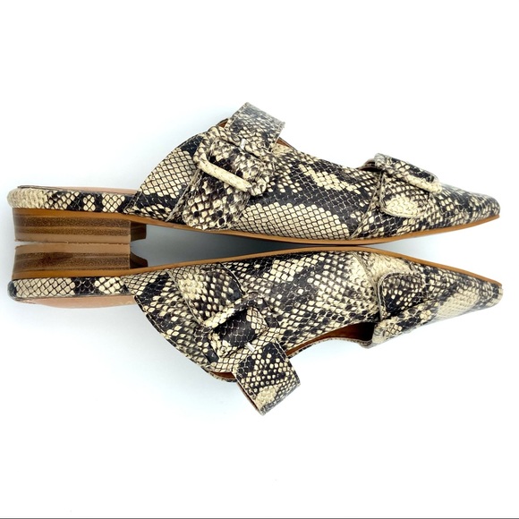 Mi,iM Hannah Slide on Snakeskin Print Mules Size 8 - Picture 4 of 10